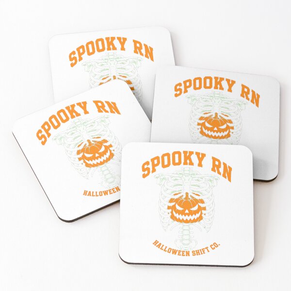 Item preview, Spooky RN Halloween Shift Skeleton Ribcage Pumpkin designed and sold by chattsuede.