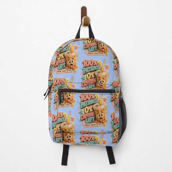 Item preview, 100 Percent Patience 0 Percent Caffeine Left Primary Teacher Back To School designed and sold by mo-carnival.