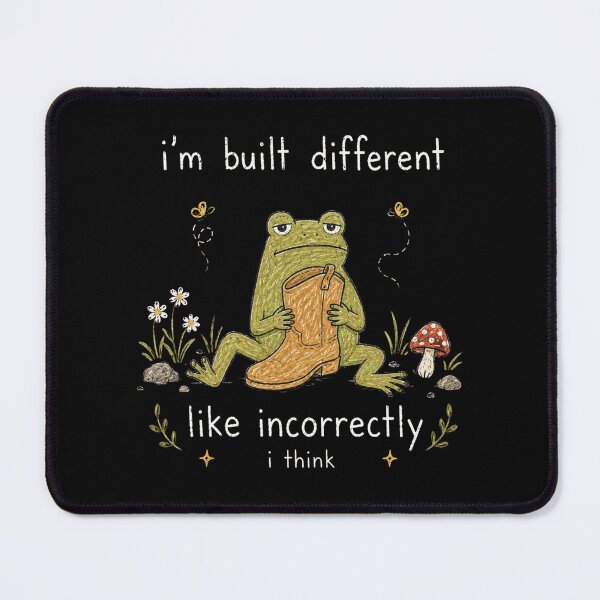 Item preview, I’m Built Different Frog Funny Incorrectly Built Frog, Weird Cottagecore Gift designed and sold by Quiajia.