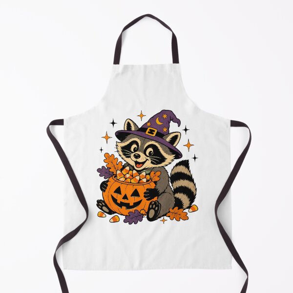Item preview, Halloween Witch Raccoon Pumpkin Candy Bucket designed and sold by chattsuede.