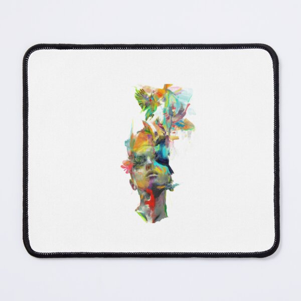 Item preview, Dreamy Watercolor Face with Birds designed and sold by gallery12.