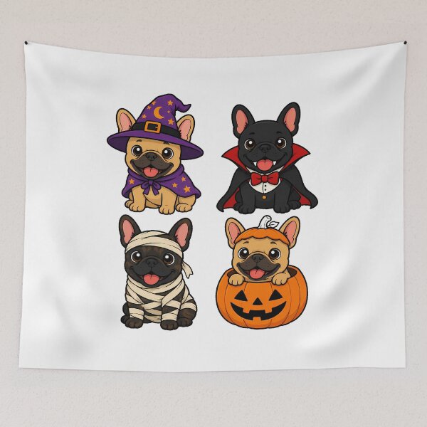 Item preview, Halloween French Bulldog Costume Spooky Frenchie Witch designed and sold by chattsuede.