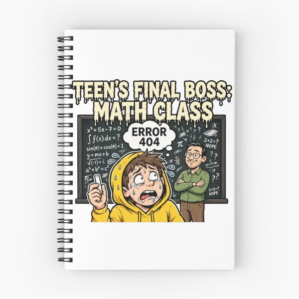 Item preview, Teen's Final Boss Math Class Funny Error 404 designed and sold by Csaba1983.