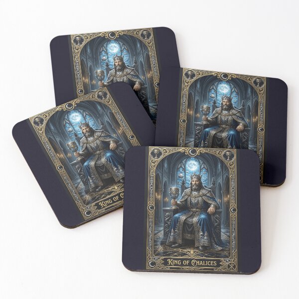 Item preview, King of Chalices - tarot card designed and sold by Studio77-Gothic.