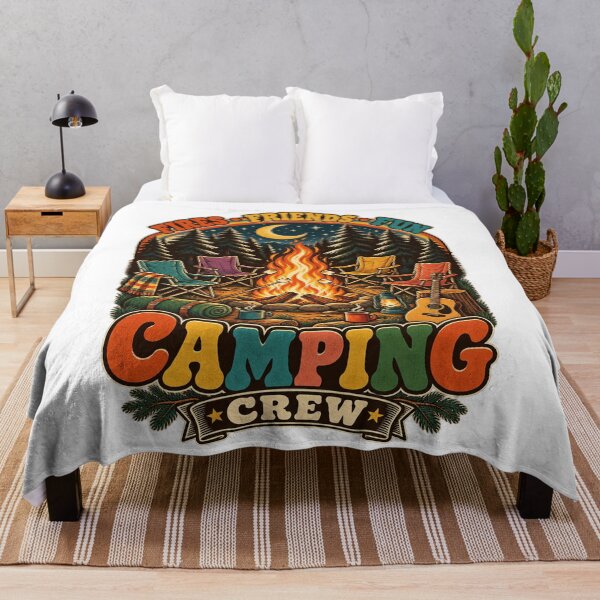 Item preview, Camping Crew – Fires Friends Fun Retro Outdoor Adventure designed and sold by will freed18.