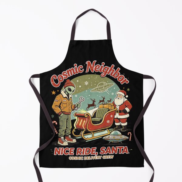 Item preview, Nice Ride Santa Alien Christmas designed and sold by NatalieJeans.