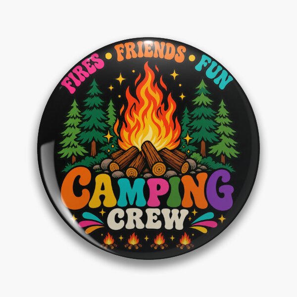 Item preview, Camping Crew – Fires Friends Fun Retro Outdoor Adventure designed and sold by will freed18.