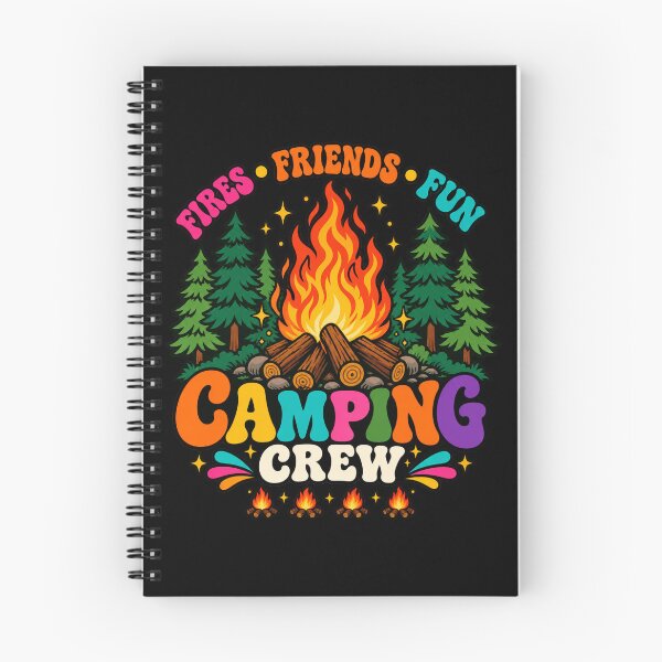 Item preview, Camping Crew – Fires Friends Fun Retro Outdoor Adventure designed and sold by will freed18.