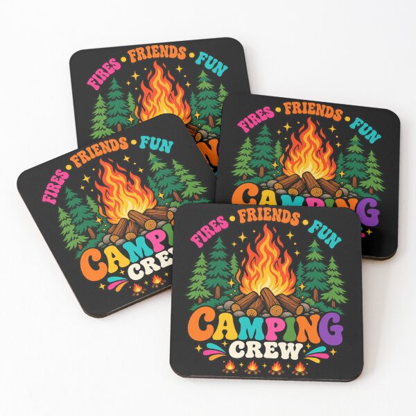 Item preview, Camping Crew – Fires Friends Fun Retro Outdoor Adventure designed and sold by will freed18.