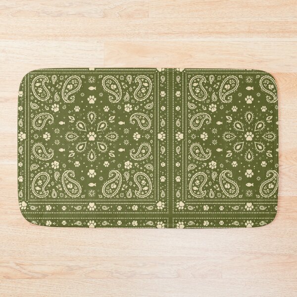 Item preview, Bandana Style Paw and Fish Seamless Pattern Dog Design designed and sold by Rod & Retriever.