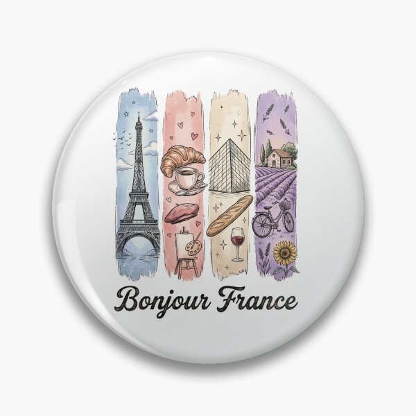 Item preview, Bonjour France Paris Travel designed and sold by Roy & Tiffany.