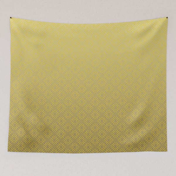 Item preview, Traditional Batik Blossom Fade – Heritage Indonesian Ombre Pattern | Yellow designed and sold by Frohyou.