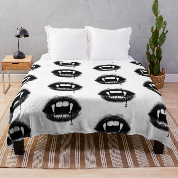 Item preview, Vampire Lips Fangs Gothic Vintage designed and sold by HexRelic.