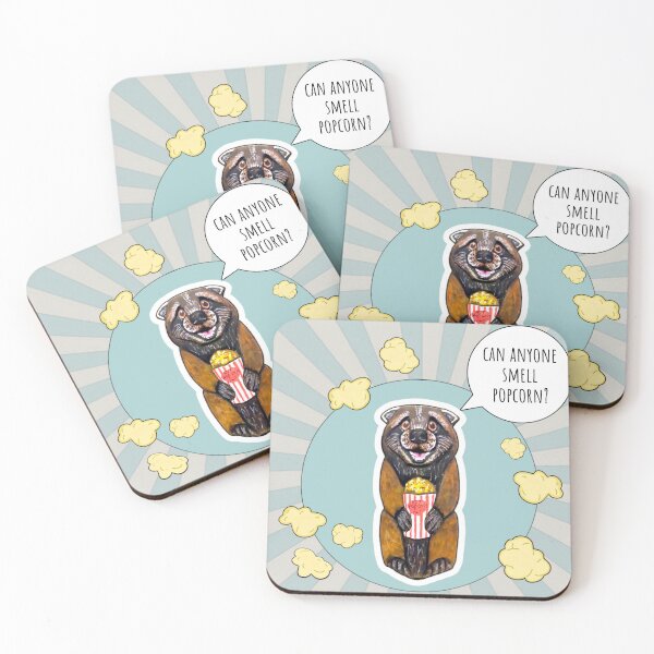 Item preview, Binturong with Pop Corn designed and sold by TurquoiseChicken.