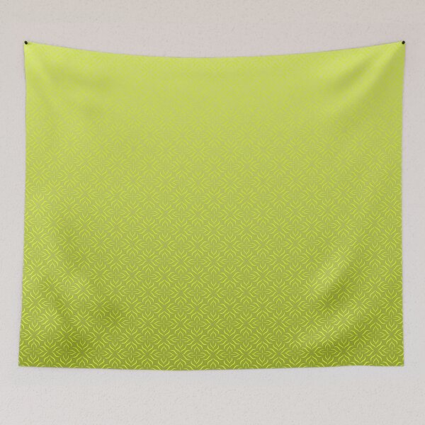 Item preview, Traditional Batik Blossom Fade – Heritage Indonesian Ombre Pattern | Chartreuse designed and sold by Frohyou.