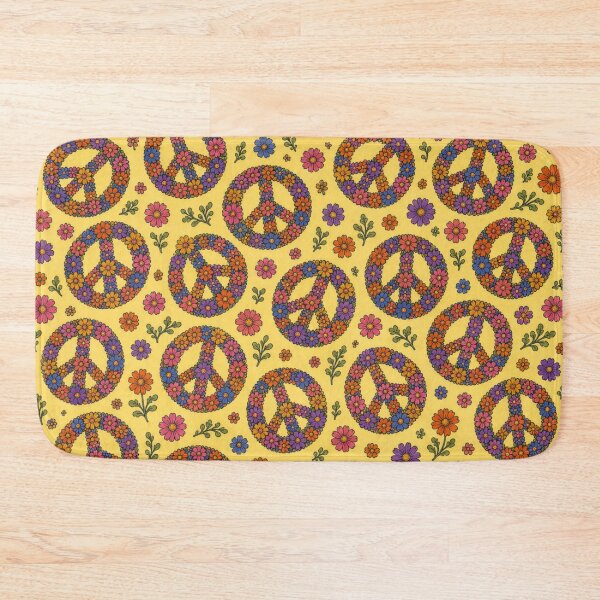 Item preview, Sixties Floral Peace Sign designed and sold by cbfineart.