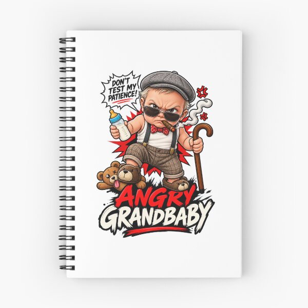 Item preview, Angry Grandbaby Funny Grumpy Baby Meme Cartoon designed and sold by afr-saad.