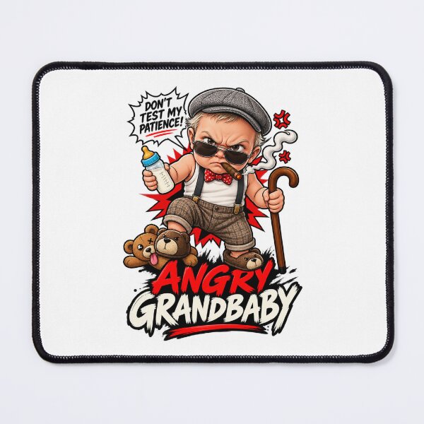 Item preview, Angry Grandbaby Funny Grumpy Baby Meme Cartoon designed and sold by afr-saad.