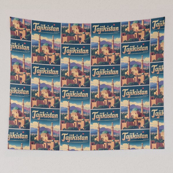 Item preview, Dushanbe Tajikistan Vintage Travel Tourism designed and sold by TravelersGems.