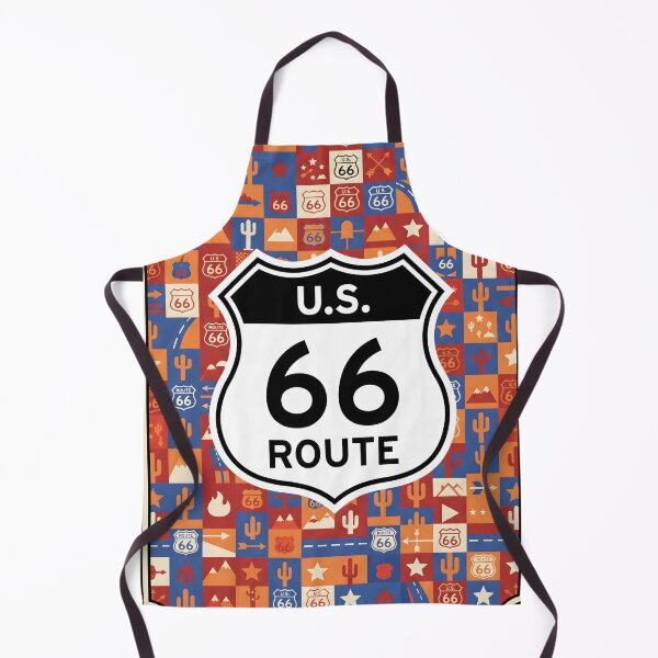 Artikelvorschau, Vintage Route 66 Americana Grafikmosaikdruck. entworfen und verkauft von MyHappyArtShop.