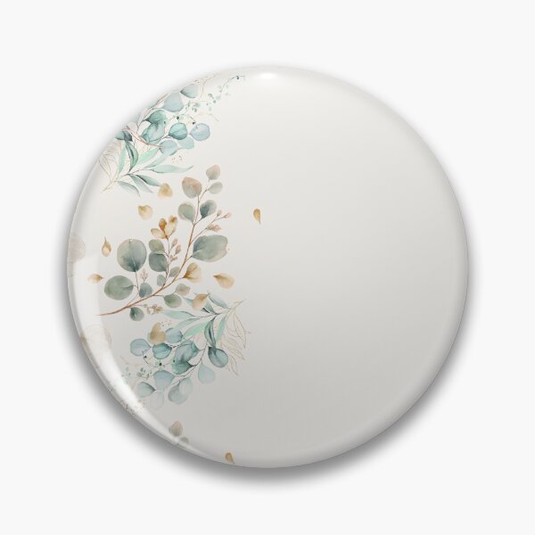 Item preview, Elegant botanical eucalyptus and gold leaves vertical composition with empty space for text on cream background designed and sold by Diseño que alegran tu día.