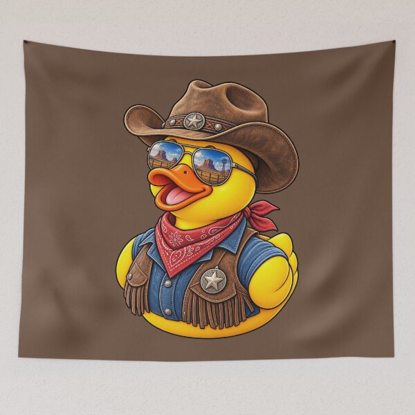 Item preview, Rubber Duck Cowboy – Vintage Edition designed and sold by BROHLine Studio.
