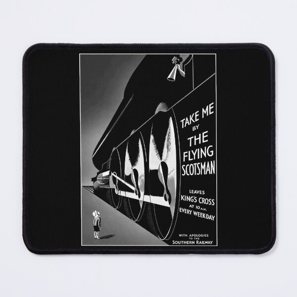 Item preview, Flying Scotsman Vintage British Railways Steam Train Ad designed and sold by Maljonic.