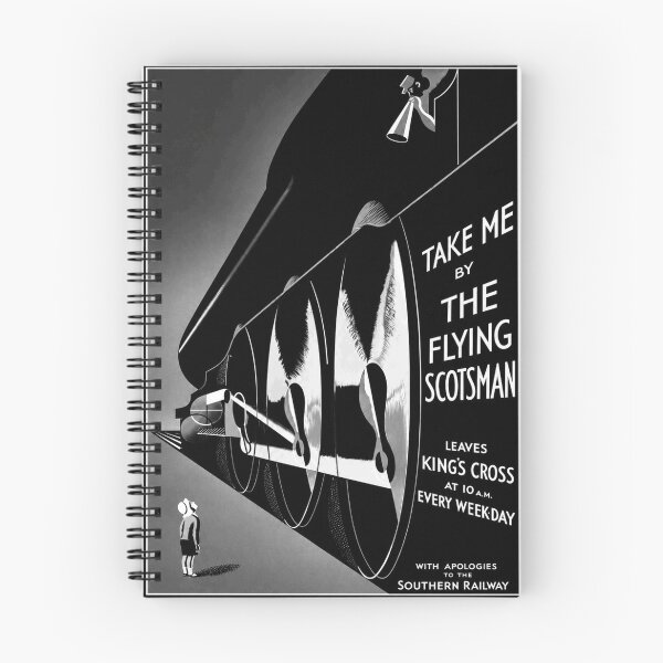 Item preview, Flying Scotsman Vintage British Railways Steam Train Ad designed and sold by Maljonic.