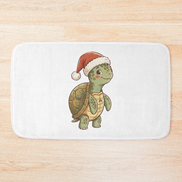 Item preview, Christmas Cute Turtle with Santa Hat  designed and sold by SOUFIANE1991.