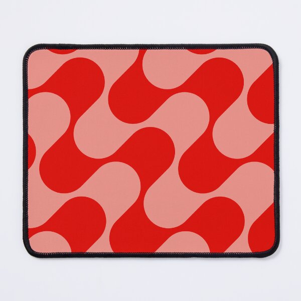 Item preview, Groovy Mod Waves – Abstract Mid-Century Ombre Pattern | Red designed and sold by Frohyou.