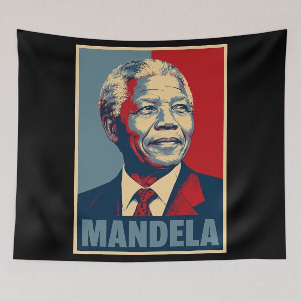 Item preview, Nelson Mandela Vintage Poster designed and sold by ValentinaHramov.