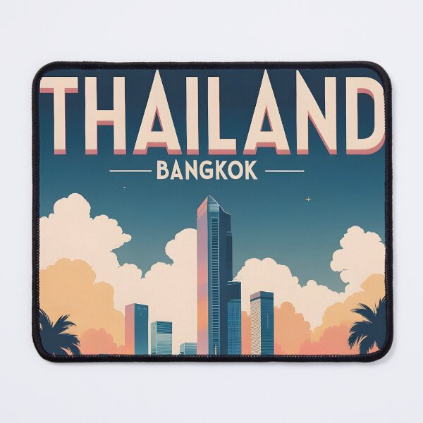 Item preview, Bangkok Thailand Vintage Travel Tourism designed and sold by TravelersGems.