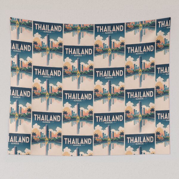 Item preview, Bangkok Thailand Vintage Travel Tourism designed and sold by TravelersGems.