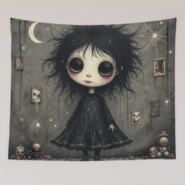 Item preview, Polly the Goth Girl designed and sold by sueviolaart.