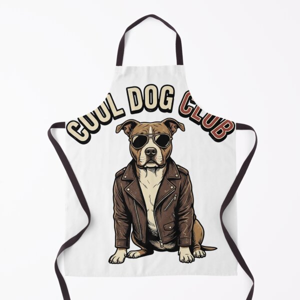 Item preview, Cool Dog Club – Biker Dog in Leather Jacket designed and sold by droidtech.