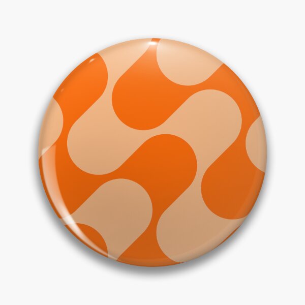 Item preview, Groovy Mod Waves – Abstract Mid-Century Ombre Pattern | Orange designed and sold by Frohyou.