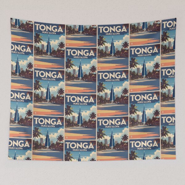 Item preview, Nuku Alofa Tonga Vintage Travel Tourism designed and sold by TravelersGems.