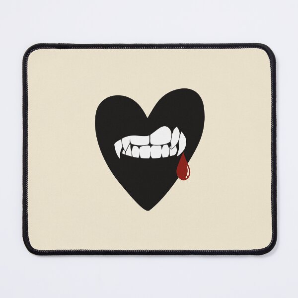 Item preview, Vampire Fangs Gothic Halloween Heart designed and sold by GemsAnatomy.