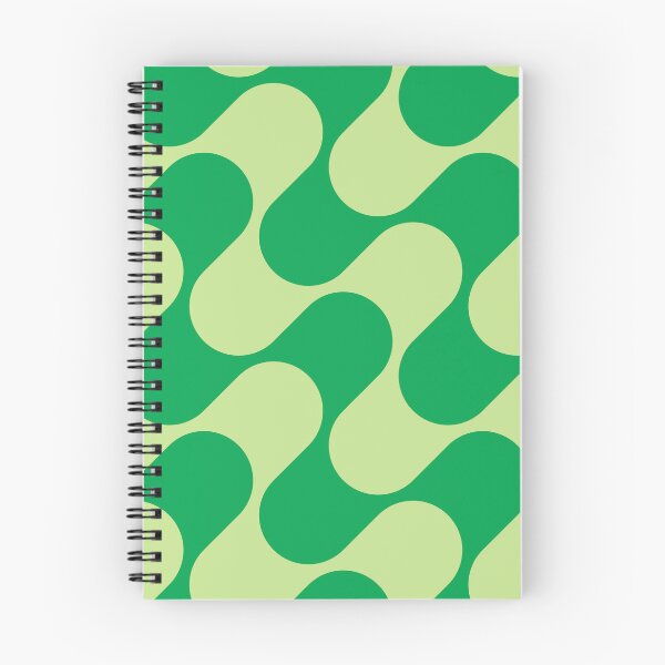 Item preview, Groovy Mod Waves – Abstract Mid-Century Ombre Pattern | Green designed and sold by Frohyou.