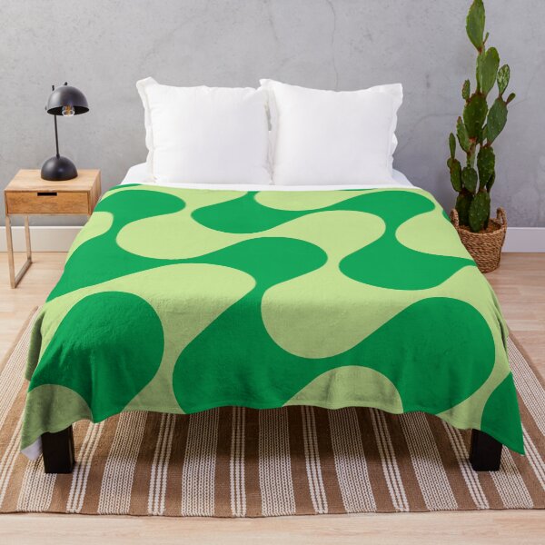 Item preview, Groovy Mod Waves – Abstract Mid-Century Ombre Pattern | Green designed and sold by Frohyou.