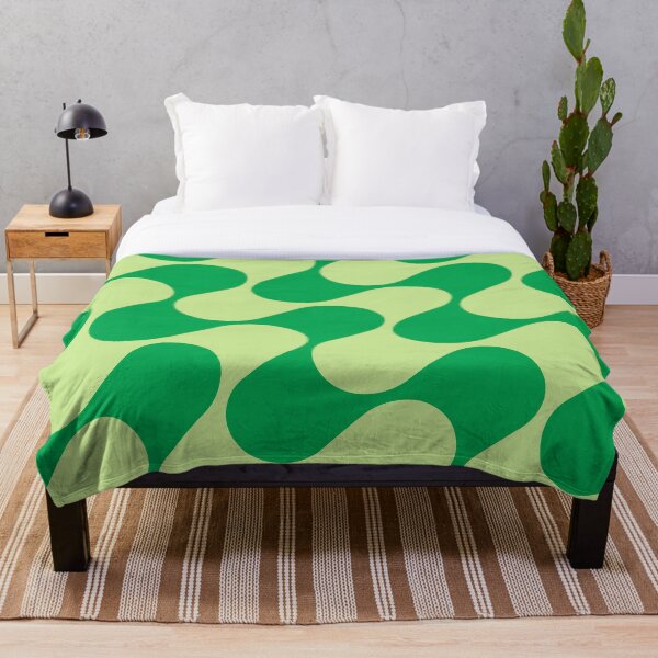 Item preview, Groovy Mod Waves – Abstract Mid-Century Ombre Pattern | Green designed and sold by Frohyou.