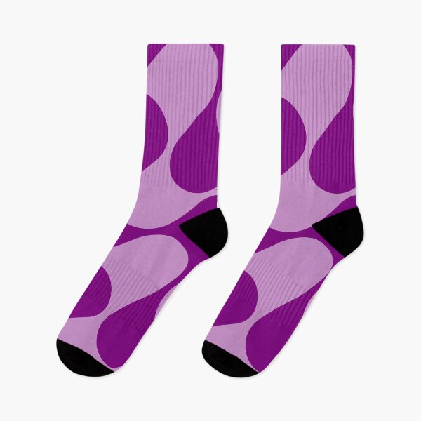 Item preview, Groovy Mod Waves – Abstract Mid-Century Ombre Pattern | Purple designed and sold by Frohyou.