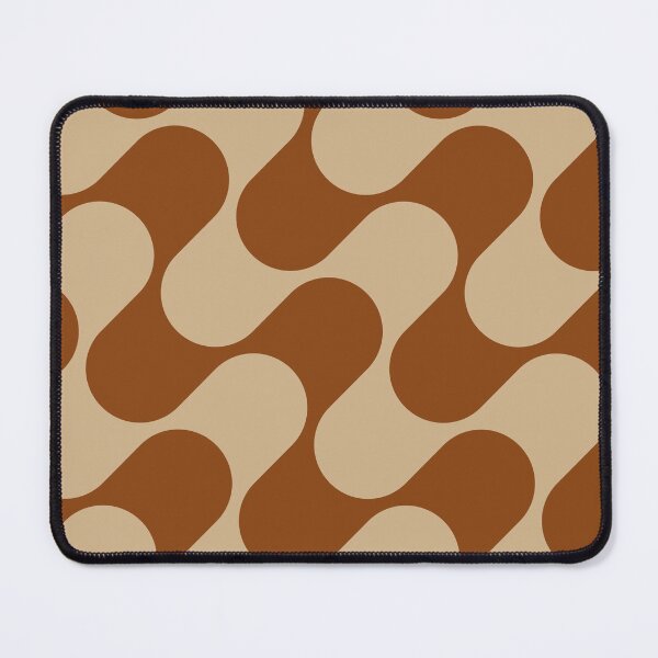 Item preview, Groovy Mod Waves – Abstract Mid-Century Ombre Pattern | Brown designed and sold by Frohyou.