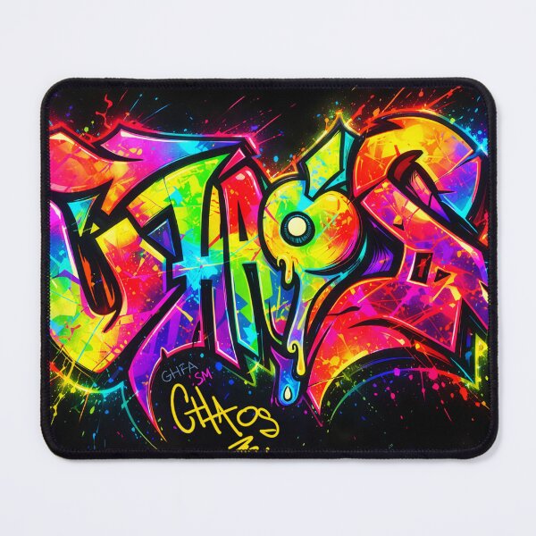 Item preview, CHAOS — Neon Cosmic Graffiti Splash designed and sold by NeonSpiritArt.