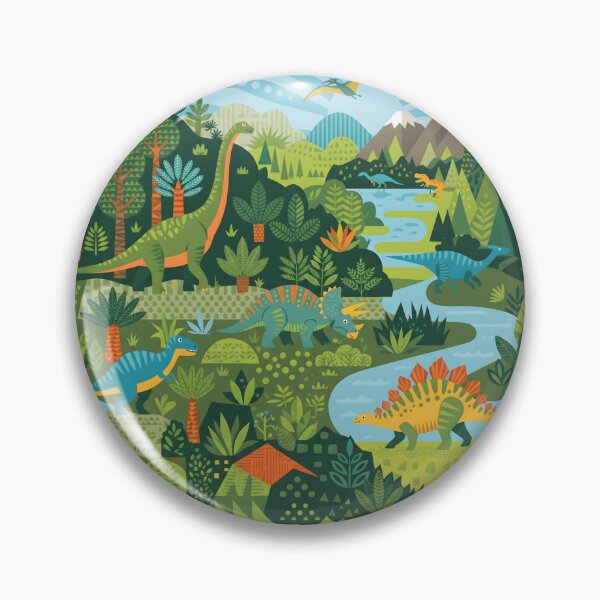 Item preview, Dinosaurs in the jungle. designed and sold by MyHappyArtShop.