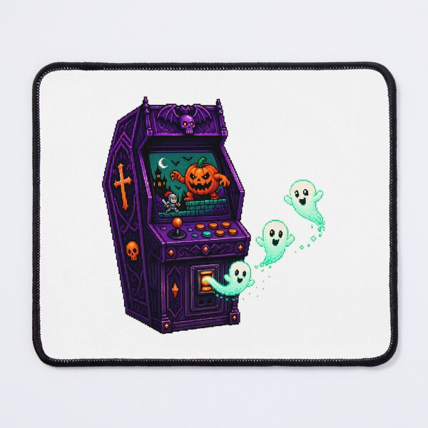 Item preview, Gothic Pixel Arcade Cabinet Halloween Ghost Gamer designed and sold by chattsuede.