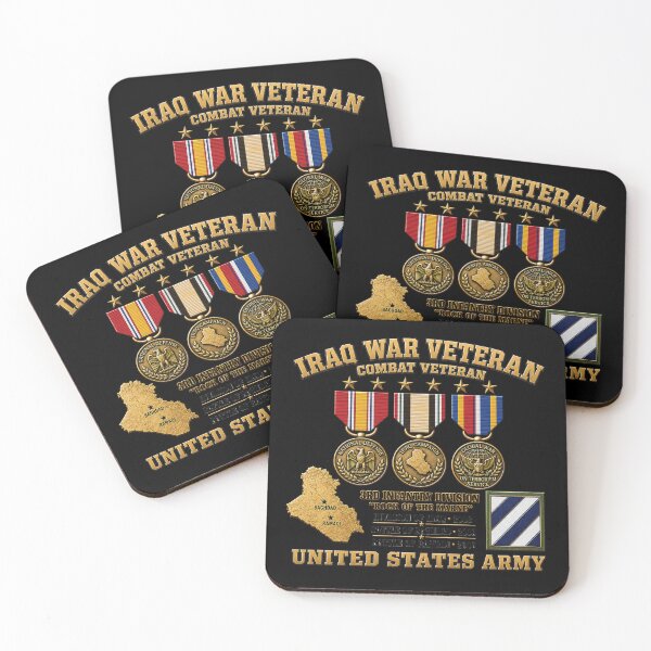 Item preview, Army - Iraq War Veteran - 3rd Infantry Division - 3D - Enhanced designed and sold by Military Insignia Products.