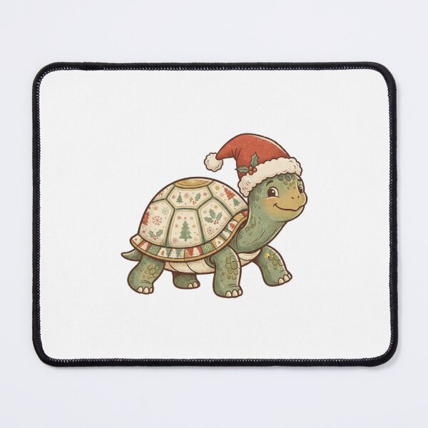 Item preview, Christmas Cute Turtle with Santa Hat  designed and sold by SOUFIANE1991.