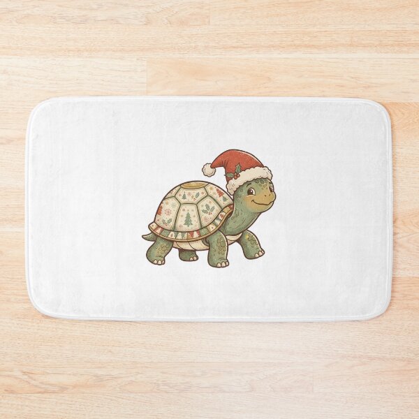 Item preview, Christmas Cute Turtle with Santa Hat  designed and sold by SOUFIANE1991.