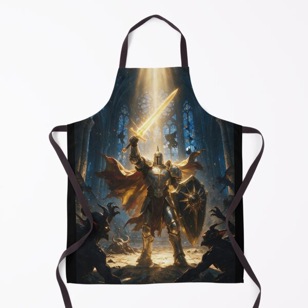 Item preview, Holy Paladin Facing Demons in a Cathedral designed and sold by Lineer22.